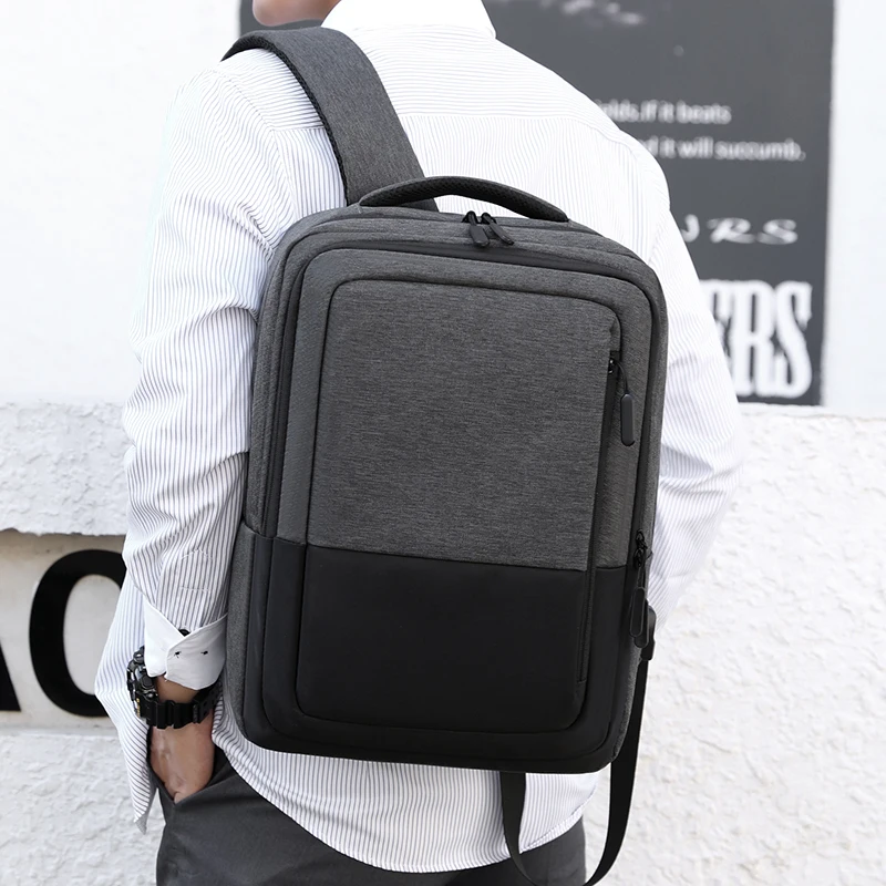 Light Weight Large Unisex Travel Laptop Usb Backpack Business Computer ...