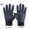 Guantes azules de dedo completo para hombre.