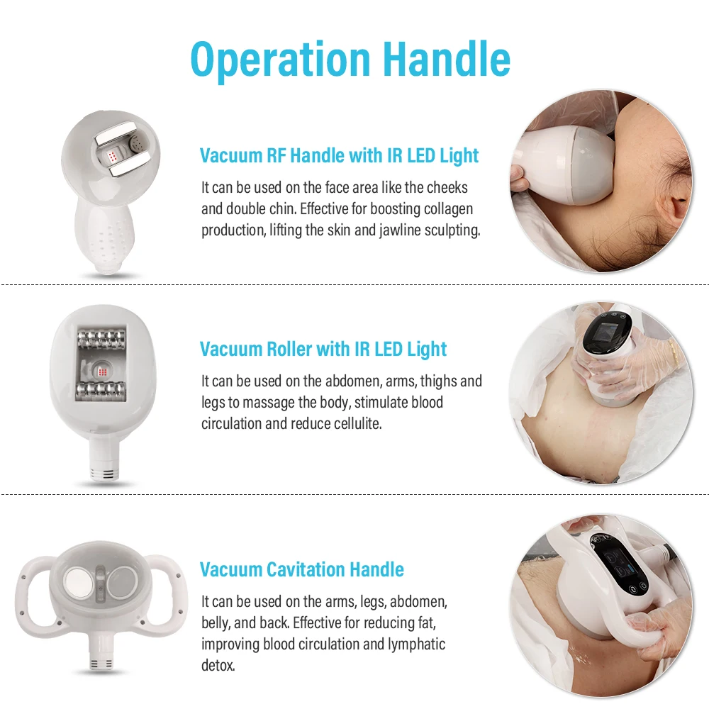 New Design 3 in 1 Big Vacuum Roller Body Contouring Vela Slim Slimming Shape Machine V8 Portable