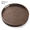 Coffee-colored round handle (40*40*5 imitation mat surface)