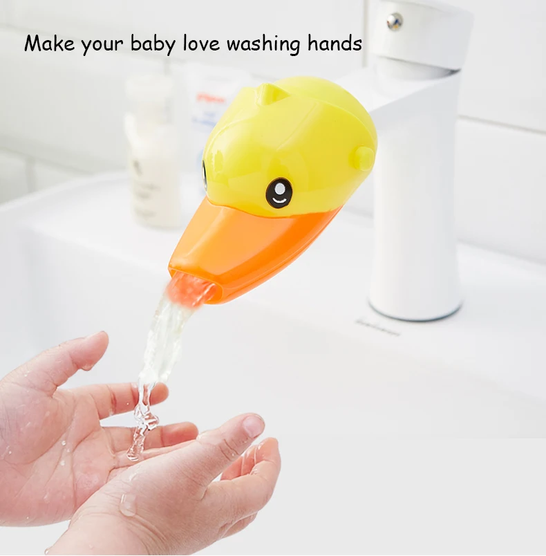 Probebi Eco-Friendly Kids Faucet Extender Cartoon Animal Style Bath Protector Safe Convenient PP Silicone Tap Cover for EVA