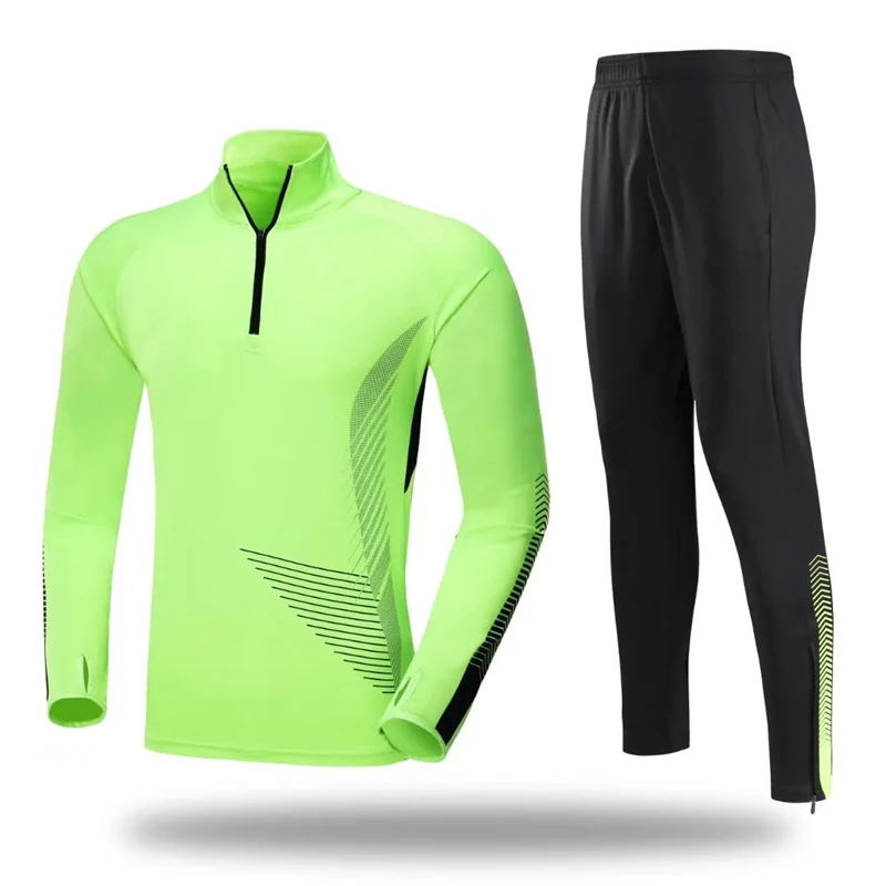 Men's Custom Soccer Football Tracksuit Breathable Active Wear for School Training Wholesale Blank Sets