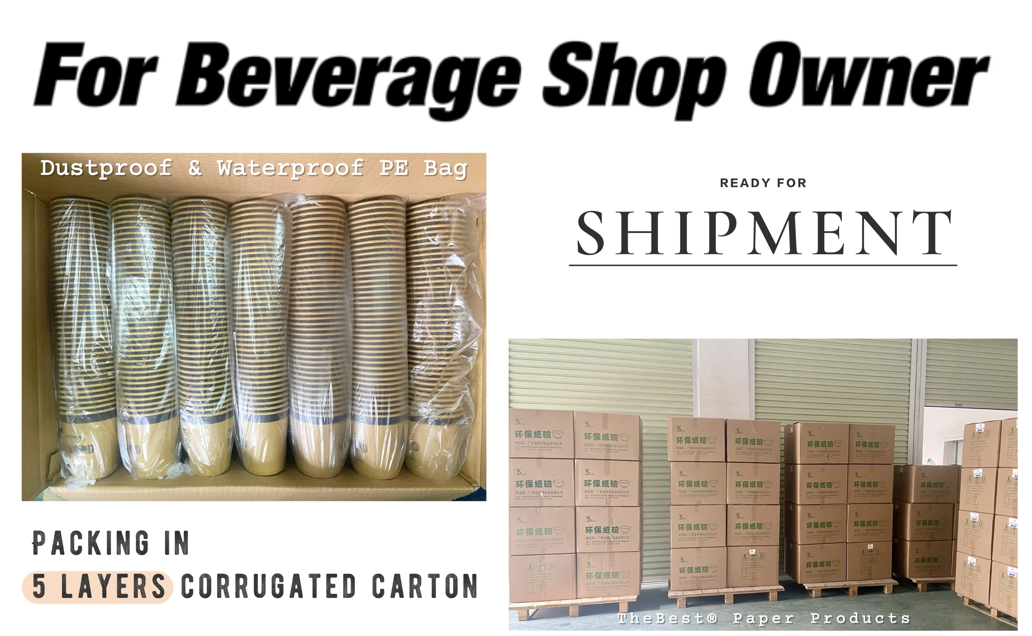 Wholesale 8oz 12oz 16oz 10oz Disposable Paper Cups Customized Hot