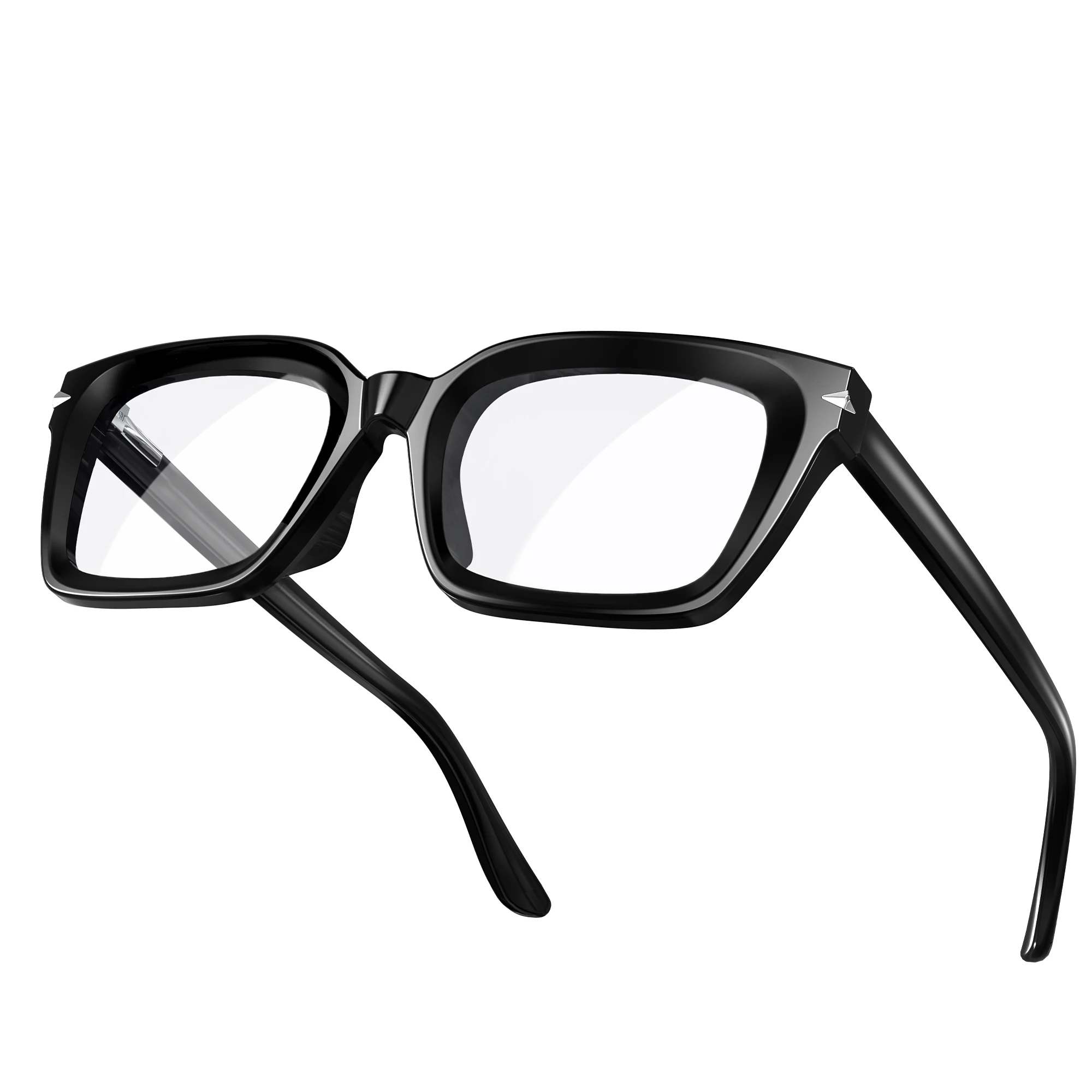 Visoone Spring Hinge Trendy Blue Light Blocking Glasses Square With Anti Computer Glare For 7575