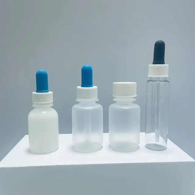 High Transparency 1.5ml Essence Plastic Bottle with Dropper Factory Direct Price Lids Bottle Caps & Closures