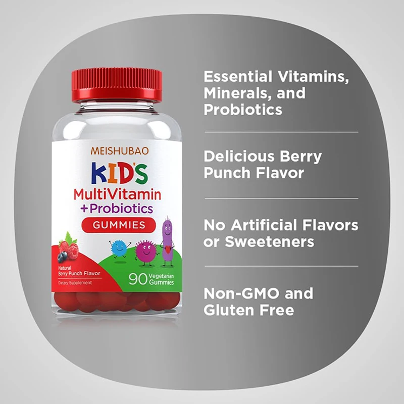 Custom Sizes Gummy Multivitamin Multi Vitamin B C E Gummy Gummy Bear 