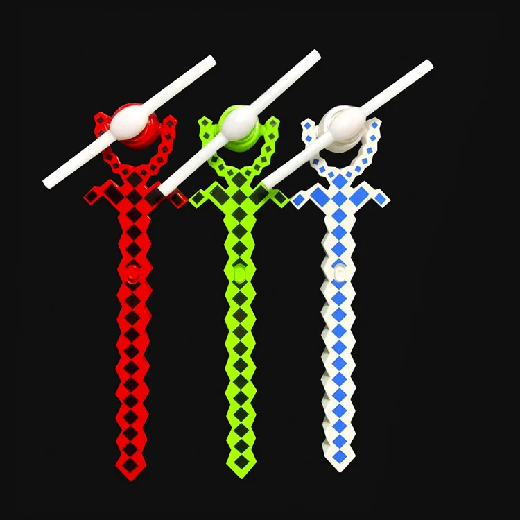 Оптовая продажа игрушек светящийся меч Хрустальный сетчатый меч длинный яркий со звуком