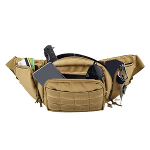 Tactical Waist Pack for Men Multi-Functional MOLLE Waterproof Storage Bag Phone Pouch Hiking Camping EDC Gear