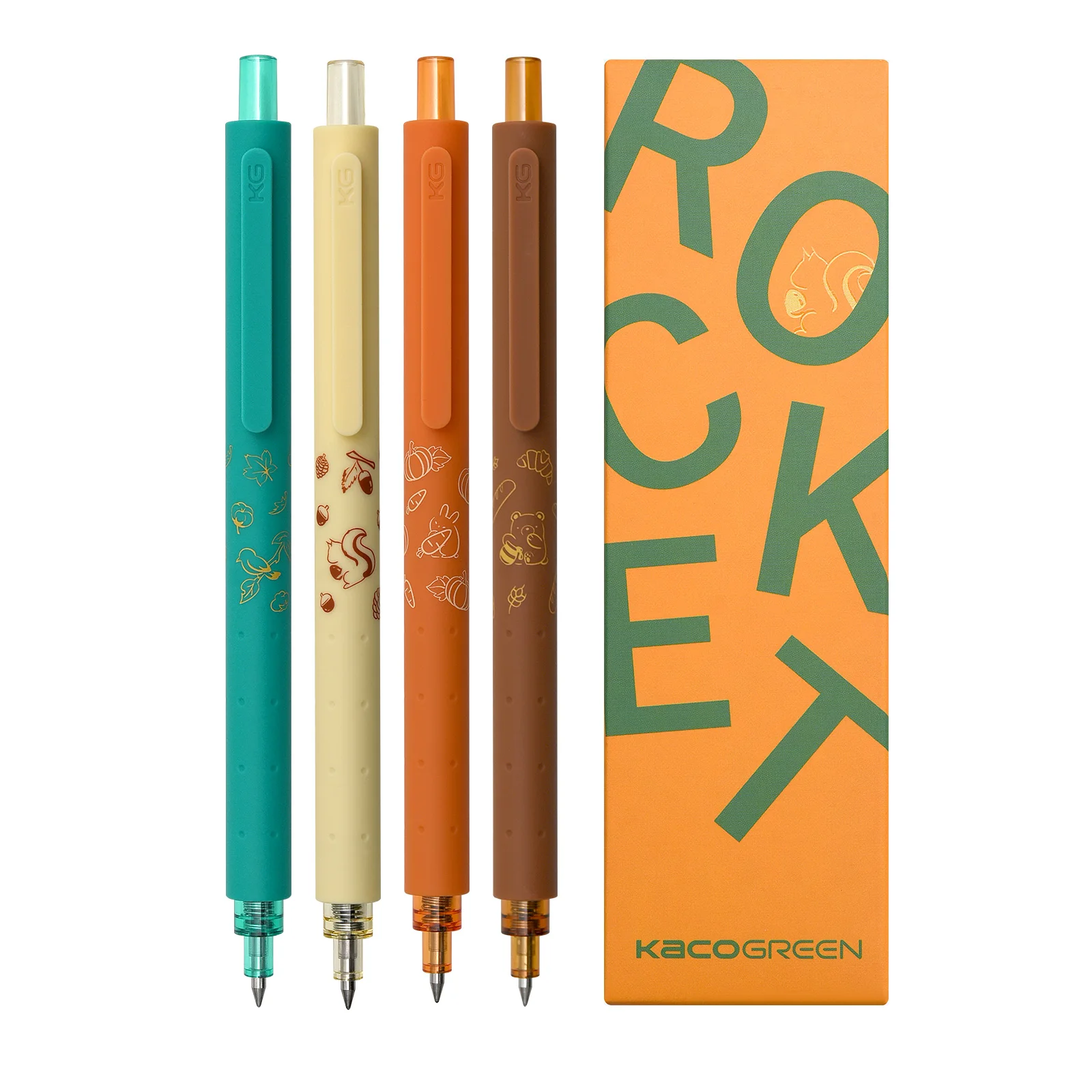 Kaco Black Gel Pen, Gel Pen Green Kaco, Kaco Green Rocket