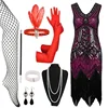 Rose red dress accessories B