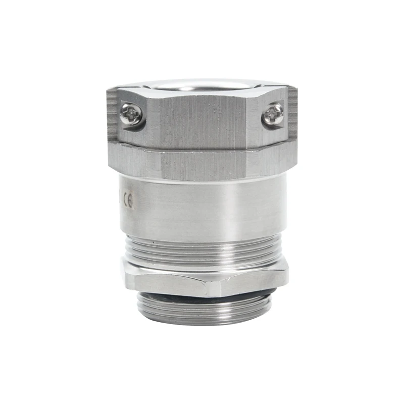M32 Double Locking Metal Joint Ip68 Copper Nickel Plated Waterproof Cable Joint