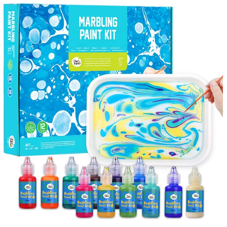 Jar Melo Jar Melo Water Marbling Paint Kit For Kids; 6 Colors
