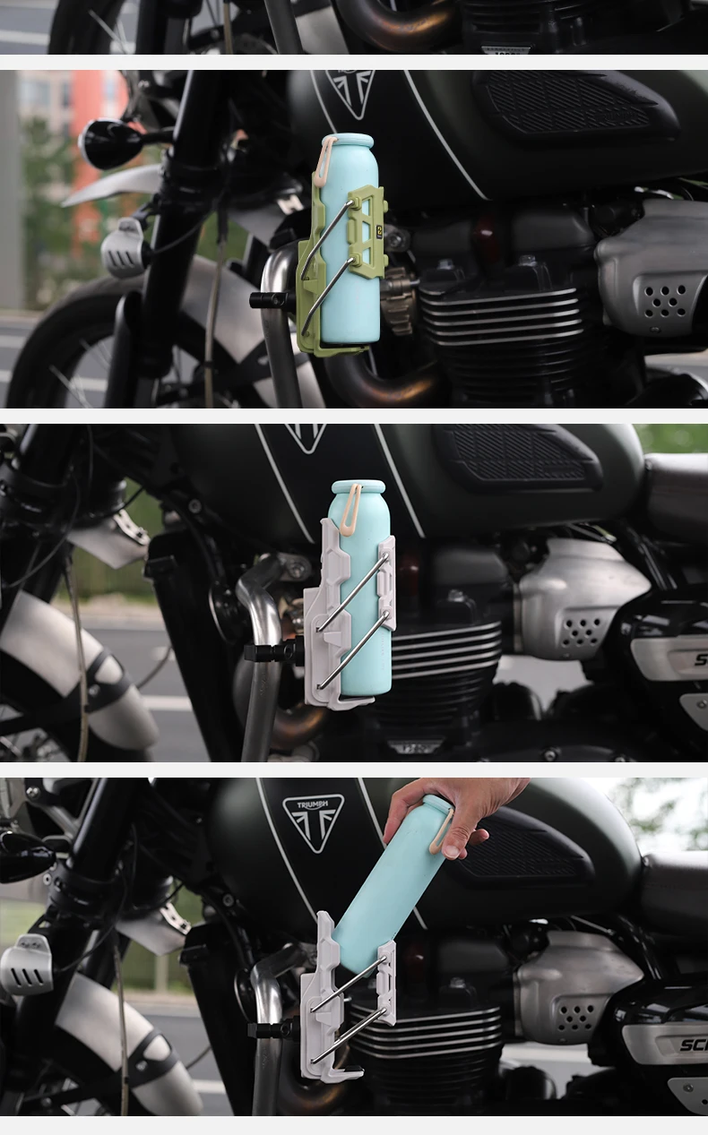 product smnu water bottle holder with mirror seat or handlebar mount cup holder for motorcycle mountain bike-12