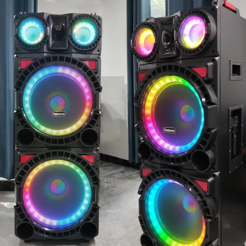 MT-1598 последние DJ динамик двойной 15 дюймов динамик большой 120W наушники-вкладыши TWS с НЧ-динамик с двойной беспроводной микрофон