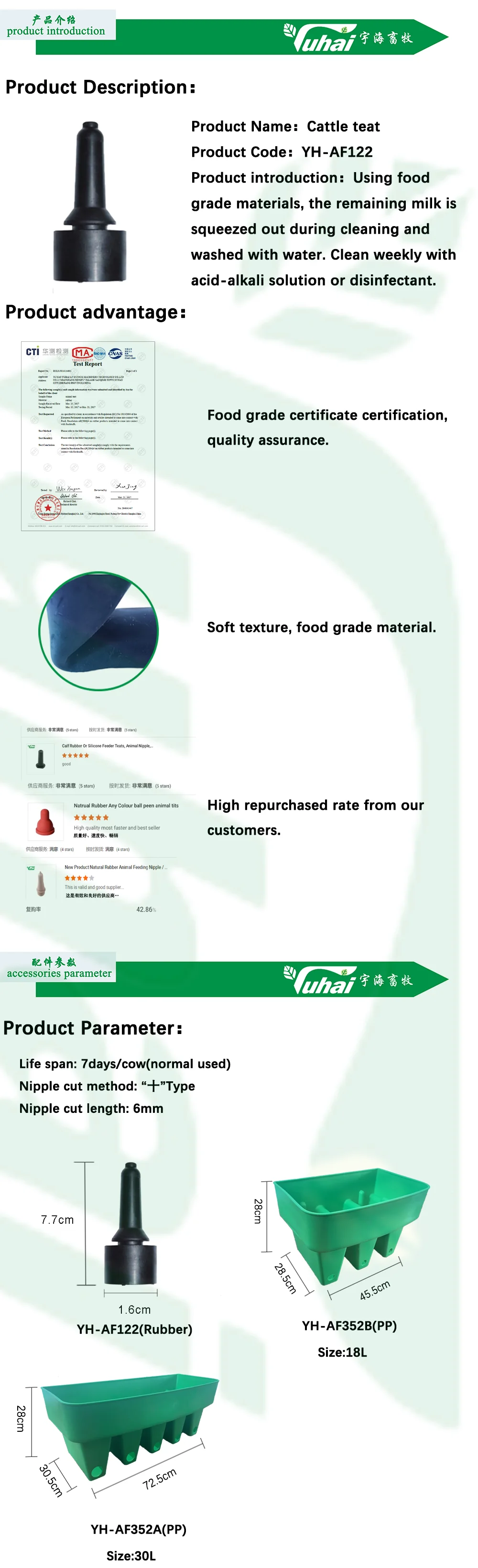 black rubber teats for calf feeding drinking calf rearing nipples-0