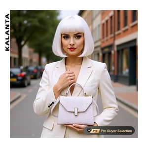 KALANTA Chinese Handbags Designer Sacs Evening Shoulder Lock Print Femme Open  Bags for Women Brand Luxury