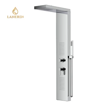 CUPC UPC Shower Manufacturer Stainless Steel Wall-Mounted Shower Panel with Handheld Shower Body Jet Maasage