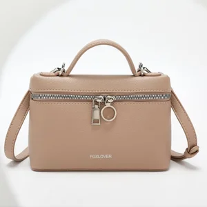 Wholesale 2026 Oem Soft Pu Leather Shoulder Handbag Portable Women's Crossbody Bag Girls Small Square Handbag for women ladies