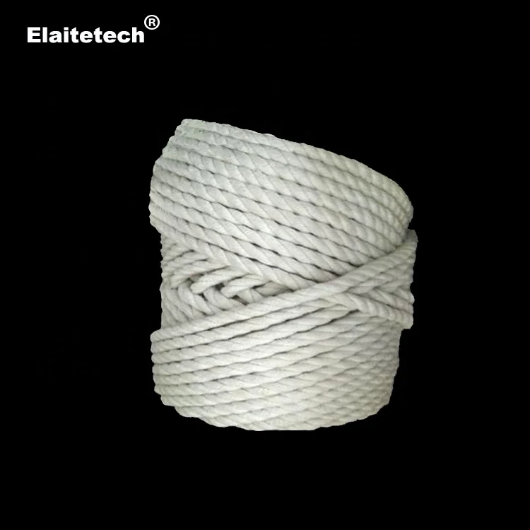 Высококачественная огнеупорная 6 мм нить из керамического стекловолокна плетеная квадратная веревка и круглый шнур