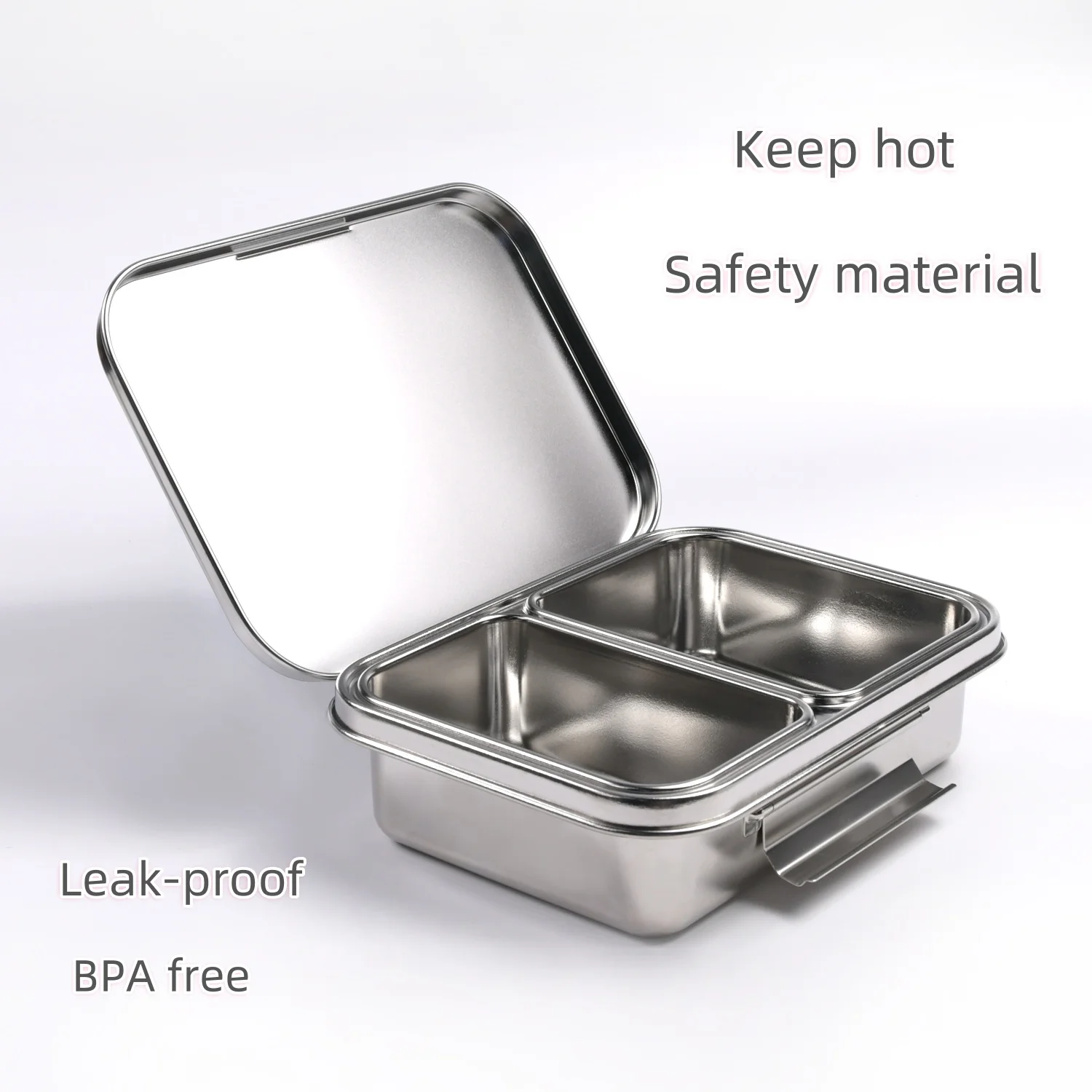 Aohea Hot new product Two-compartment stainless steel bento insulated kids school lunch box custom bento lunch box details