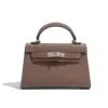 Car white line-elephant gray (silver buckle)