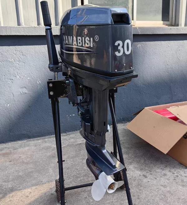 見て！ 30馬力 2ストローク ヤマハ製船外機 マリンエンジン モーター 