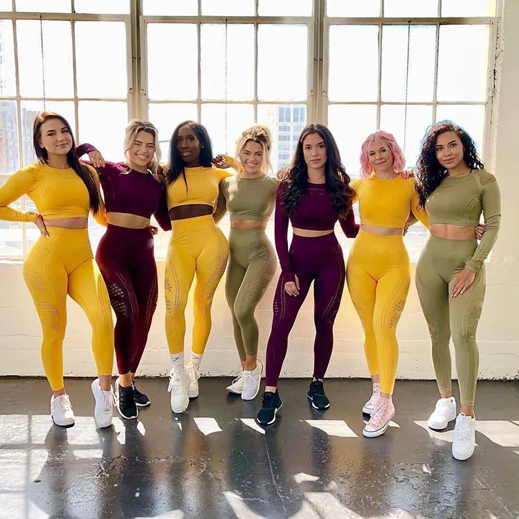 Hollow Elastic Tight Fitted Sweatsuit 