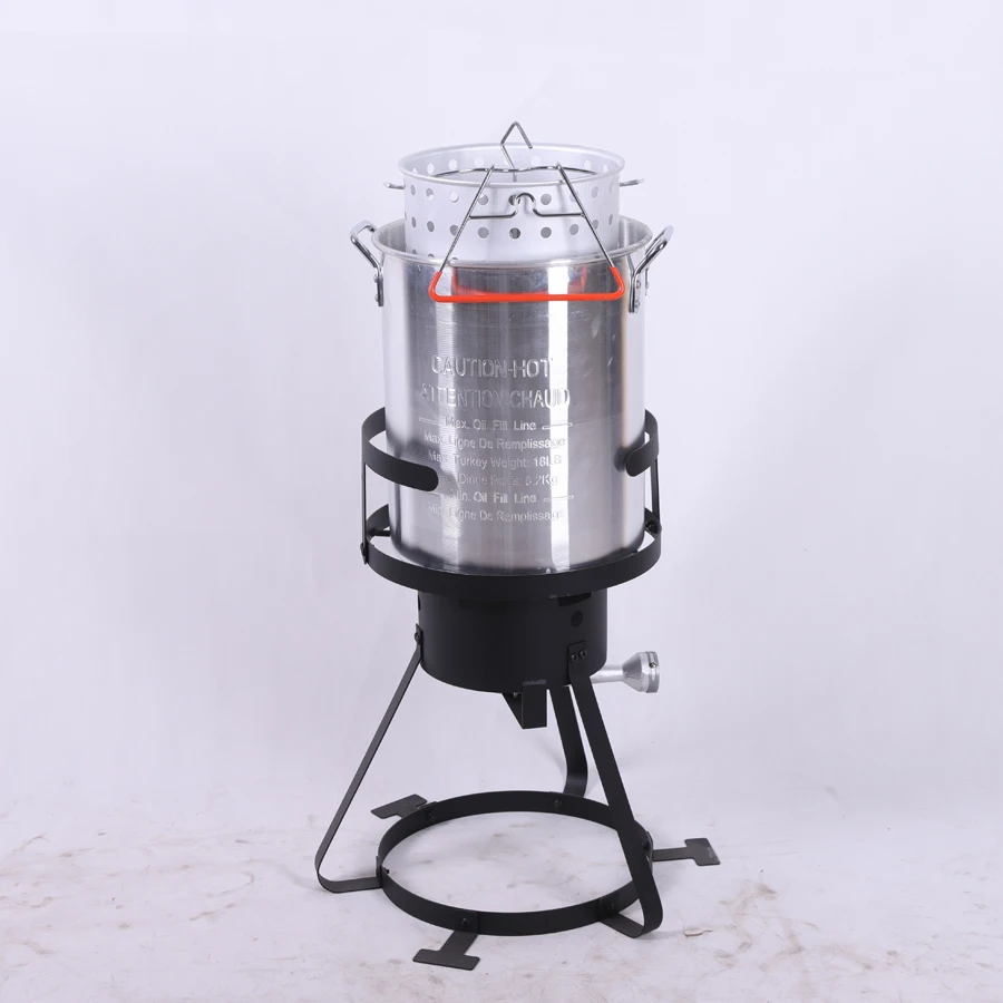 product aluminum seafood boiler steamer propane gas stove outdoor fry boil 30qt turkey fryer-2