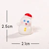 Pupazzo di neve alto con cappello da Babbo Natale