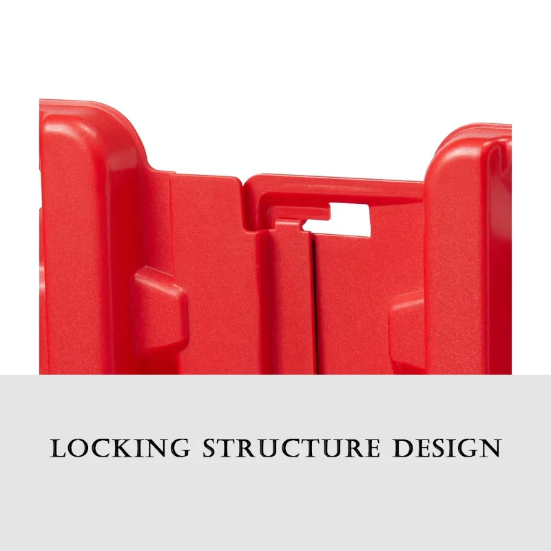 Havospark Safety ABS Red Easy Transport Outer Bending Baffle Flood Boxwall Water Barrier for Dispersing Flood Direction