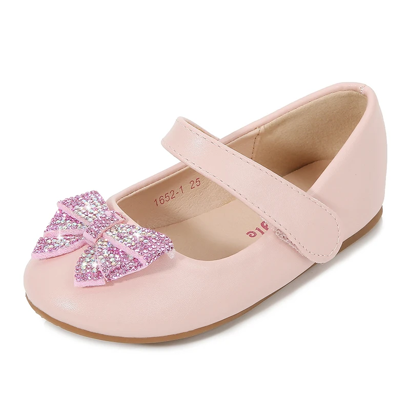 
Модные детские маленькие кожаные туфли на мягкой подошве обувь для принцесс с бантом обувь для девочек 