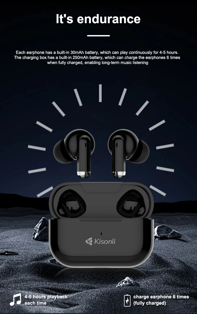Kisonli F3 Cute Wireless Blue Tooth Earphone Tws