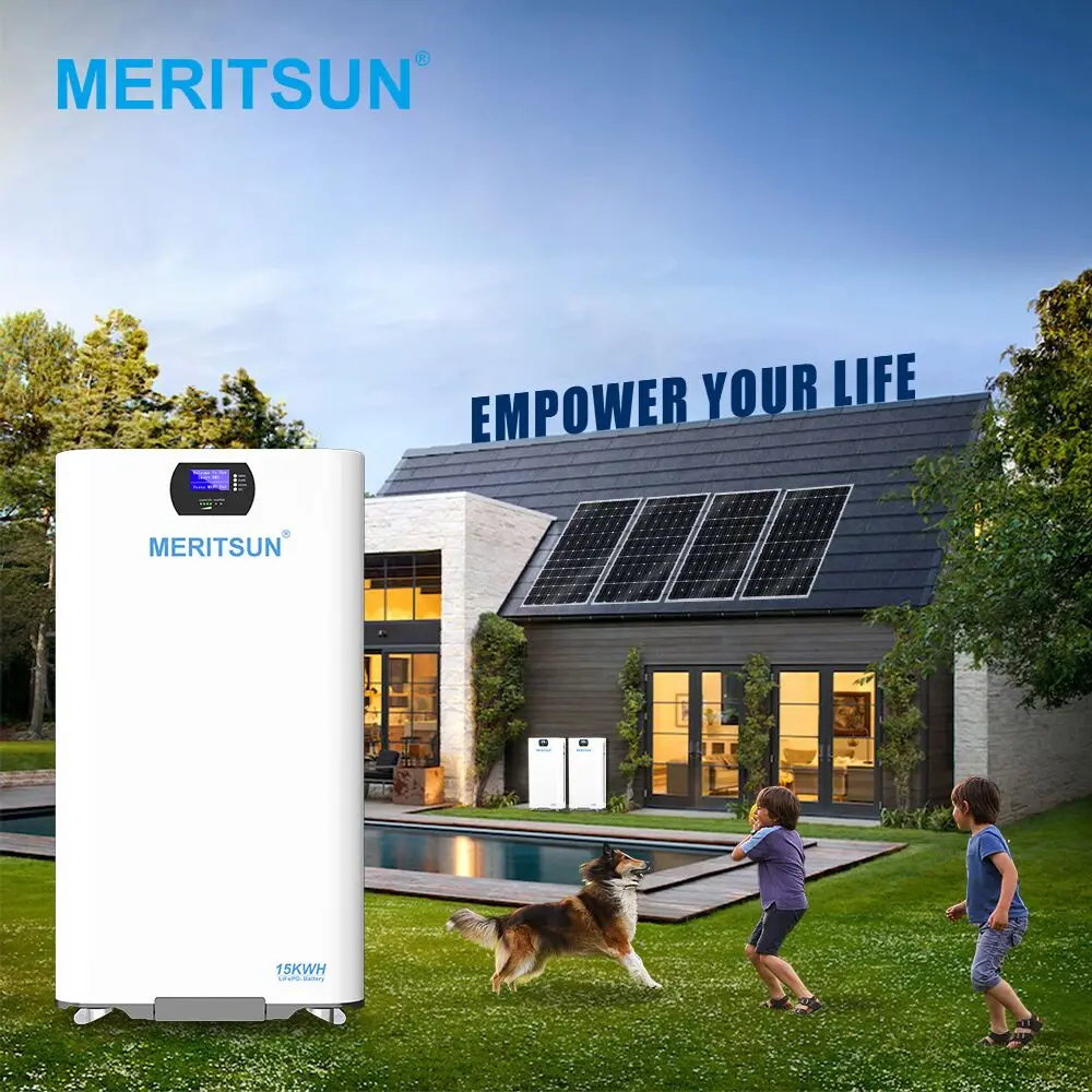 MeritSun Lithium Battery Solar Power Storage 15kwh 48V 300ah Lifepo4 Battery for Home Energy System