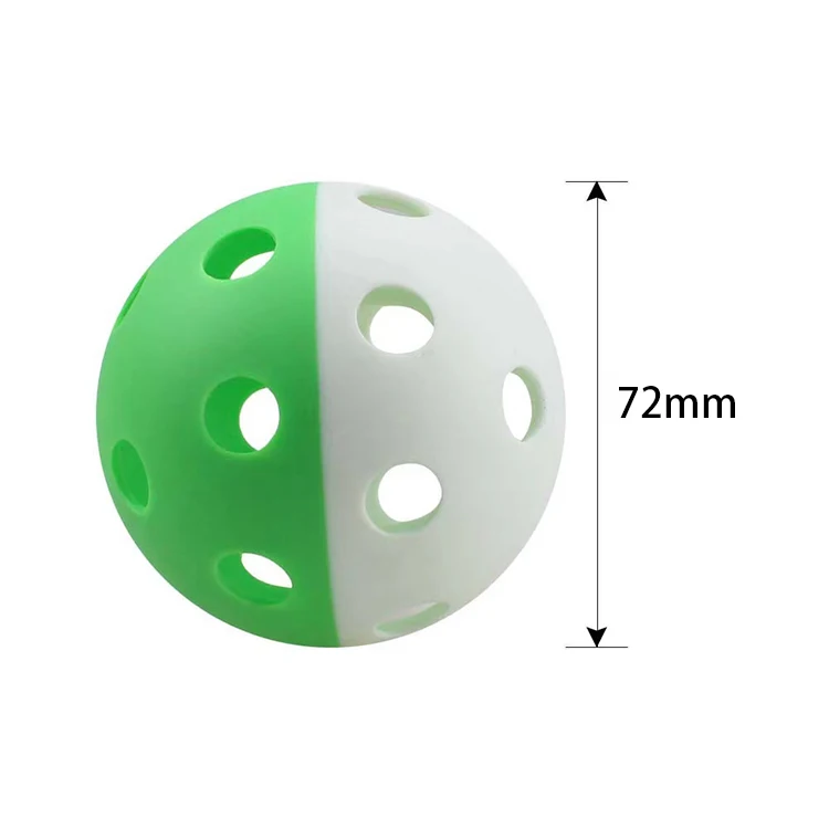 Custom 26 40 Holes 72 74mm High-strength Non-cracking Pickleball  Factory Wholesale TPE PE Pickle Ball Practice Pickle Balls manufacture