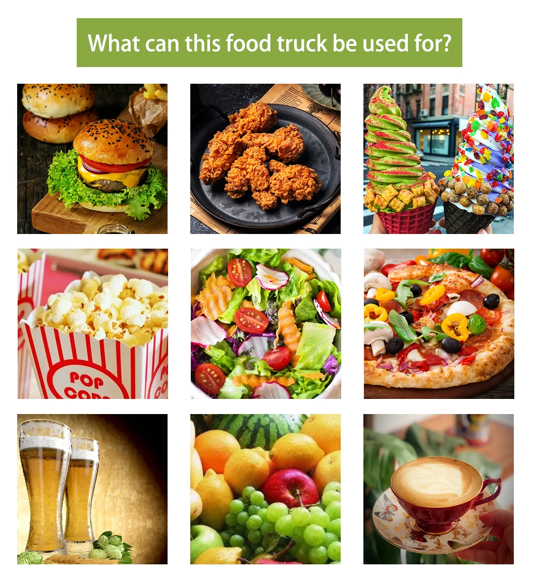 Mobile Food Truck Concession Street Food Cart Coffee Carts Mobile Kitchen Horse Trailer Ice Cream Truck Mobile Bar Food Trailer