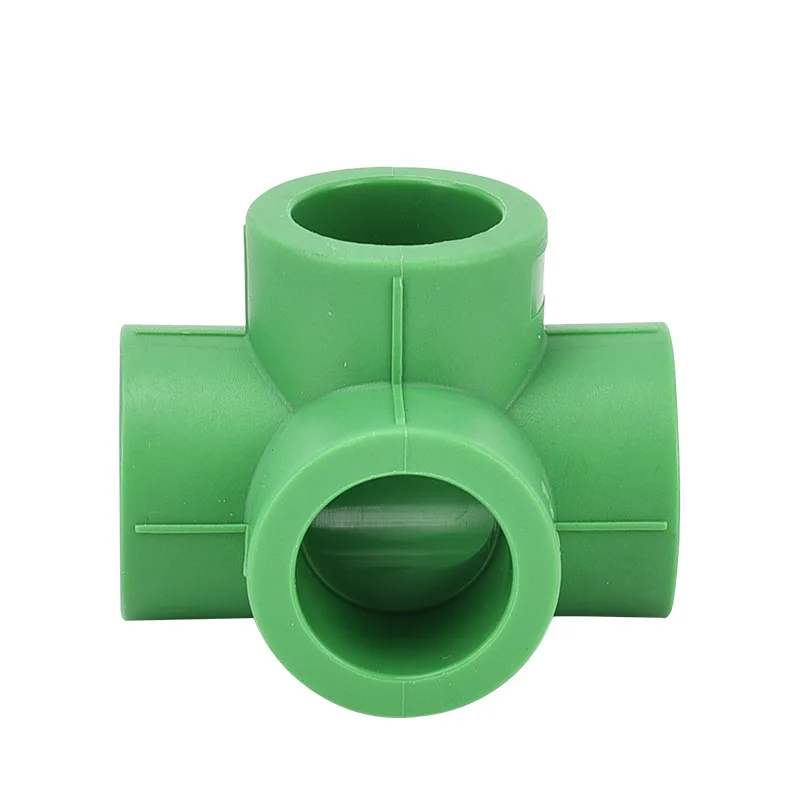 PPR Special Corner Three Way Four Straight Angle All Plastic Cross Hot and Cold Water Pipe Joint Hot Melt Fittings