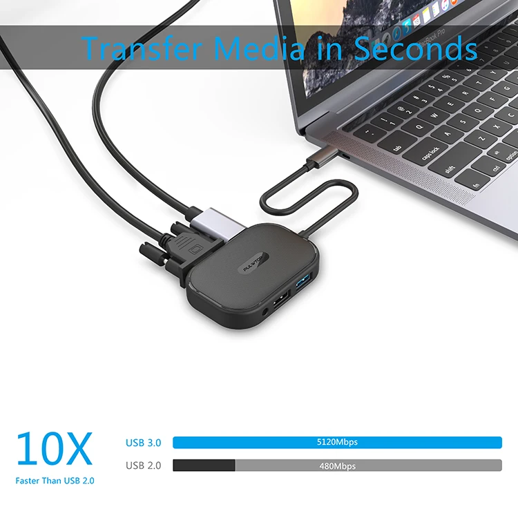 Пултоп Заводская распродажа низкая цена мощность usb концентратор типа c адаптер