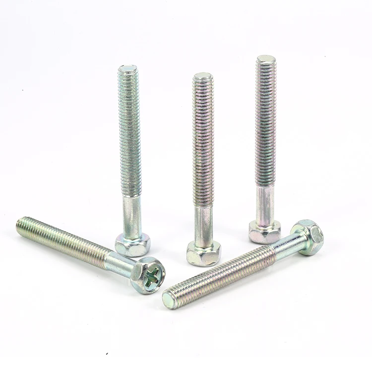 2 galvanize hexagon cross socket socket set screws recess bolt