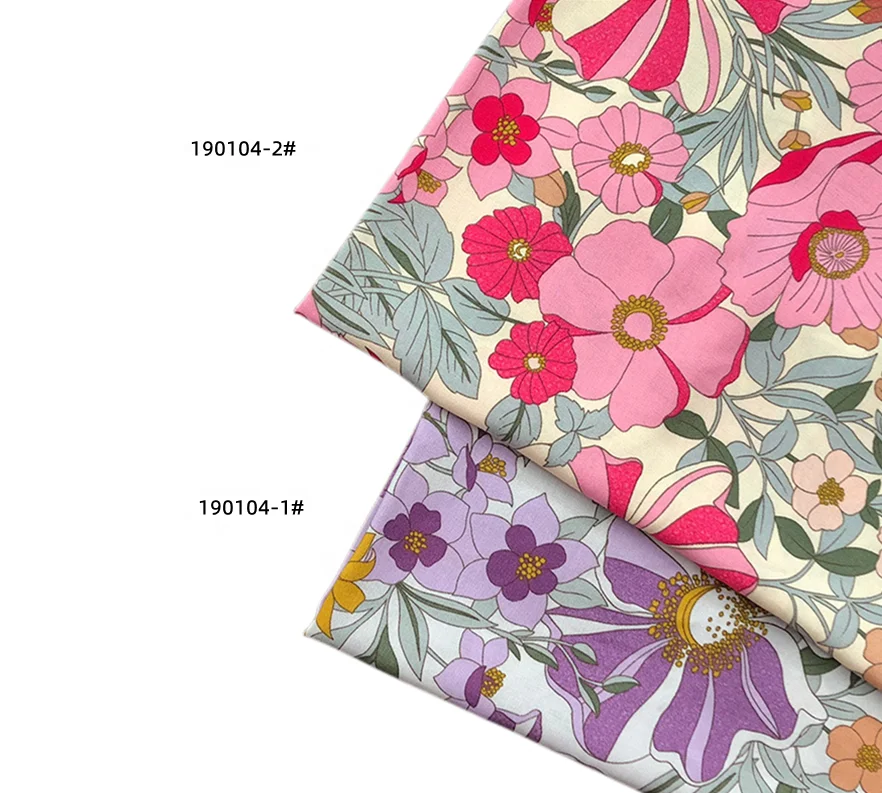 Оптовая продажа тропический дизайн хлопчатобумажная вискозная ткань для рубашек с