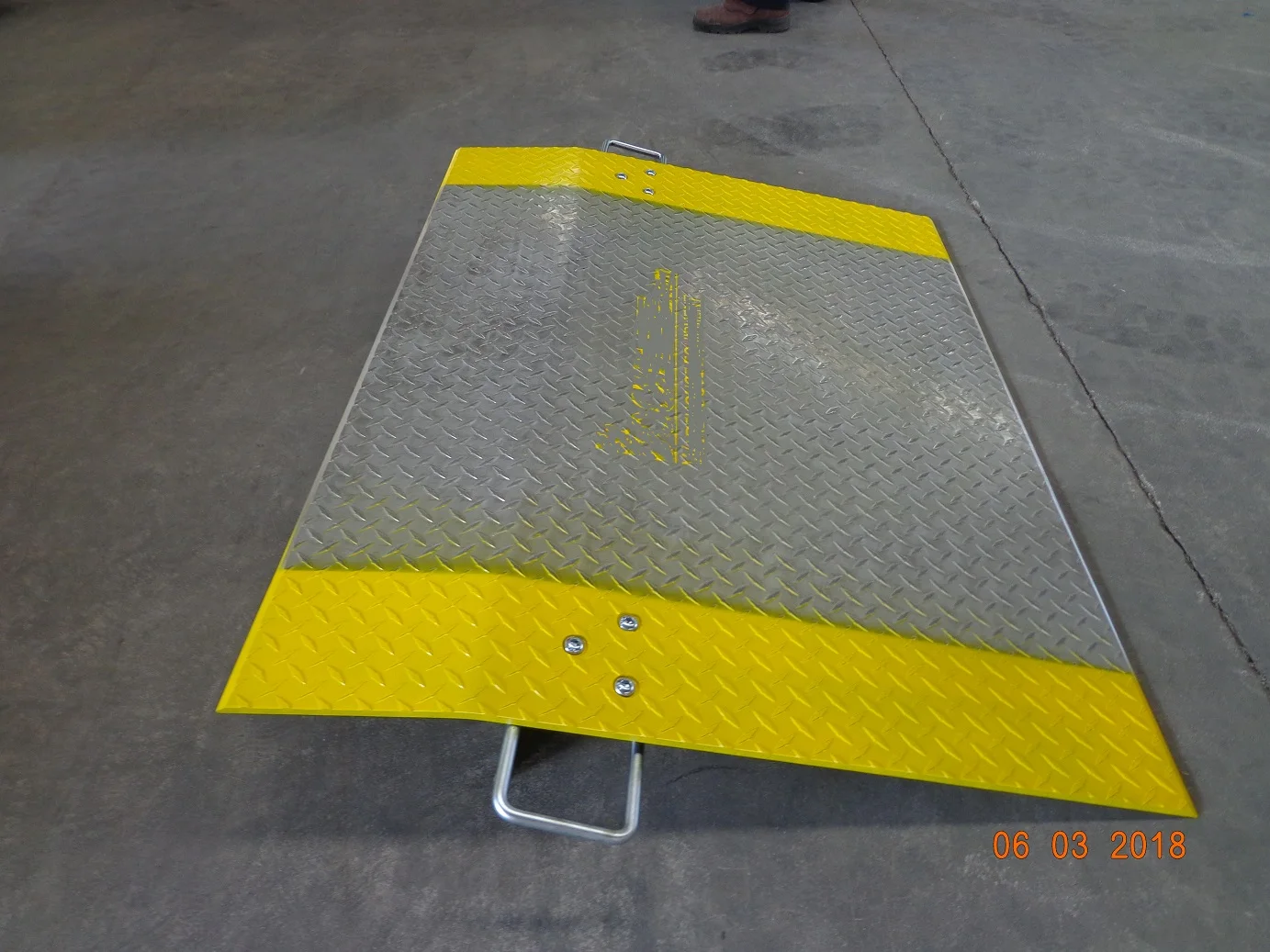 Aluminum Loading Dock Plate Loading Ramp For Hand Truck,Pallet Jack,36