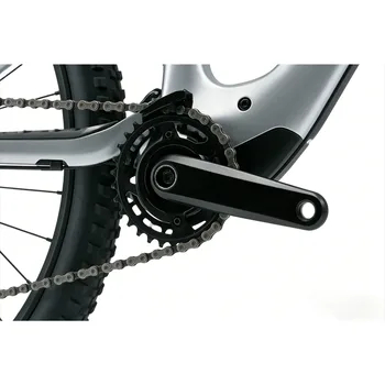 VTT 29 en fibre de carbone descente tige Softtail VTT 12 vitesses tout-terrain avec double suspension (noir VTT 29 en fibre de carbone descente tige Softtail VTT 12 vitesses tout-terrain avec double suspension (noir
