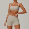 Champagne  bra+shorts