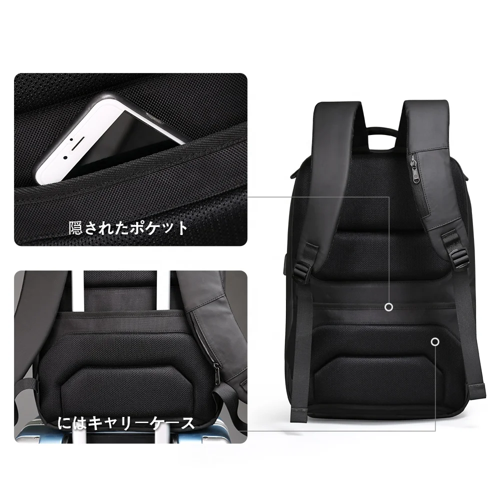 New Arrival Usb Charging Function Urban Smart Business Laptop Backpack Bag Mochila Laptop Waterproof Zippers Casual Backpack