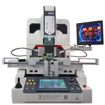 mobile phone chip alignment bga rework station automatic for desoldering picking up, mounting and soldering
