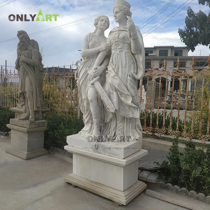 Custom Life Size Stone Marble Statues Of Women Lady Sculpture - Buy ...