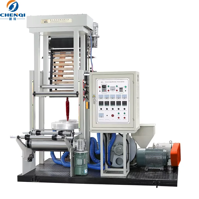 Chenqi nová miniatúrna plne automatická inteligentná vysokorýchla skúšobná fóliová vyfukovacia mašina pre HDPE model SJ-A50