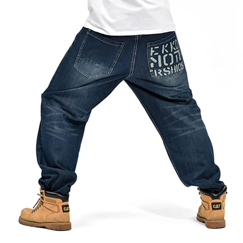 Men Baggy Jeans Classic Loose Straight Vintage Casual Streetwear Skateboard  Dance Hip Hop Denim Cargo Pants (Black,S,Small) at  Men's Clothing  store