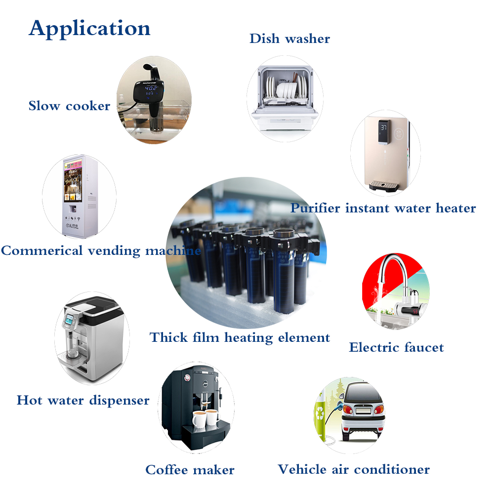 Espresso Coffee Maker Water Heater Thick Film Heater 85*55mm 75*45mm