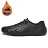 C8009M black cotton-padded shoes