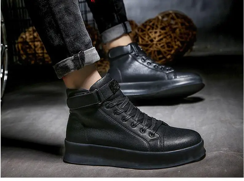 Men's Casual High-top Casual Shoes Korean Version Of The British ...
